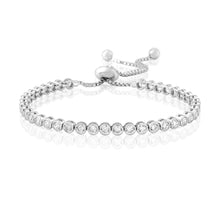 Load image into Gallery viewer, Iconic White Stone Set Tennis Bracelet