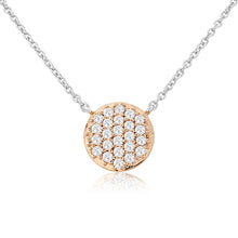 Load image into Gallery viewer, Petite Rose Gold Toned Disc Pendant