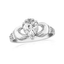 Load image into Gallery viewer, Heritage Stone Set Claddagh Ring